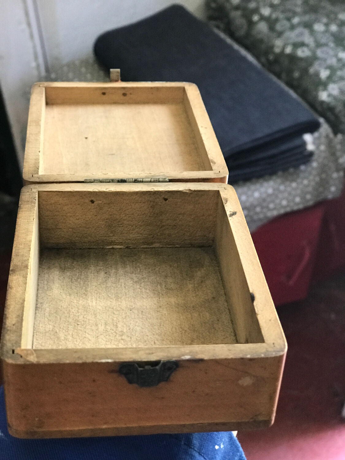 Victorian wooden box Mauchline late 19th century