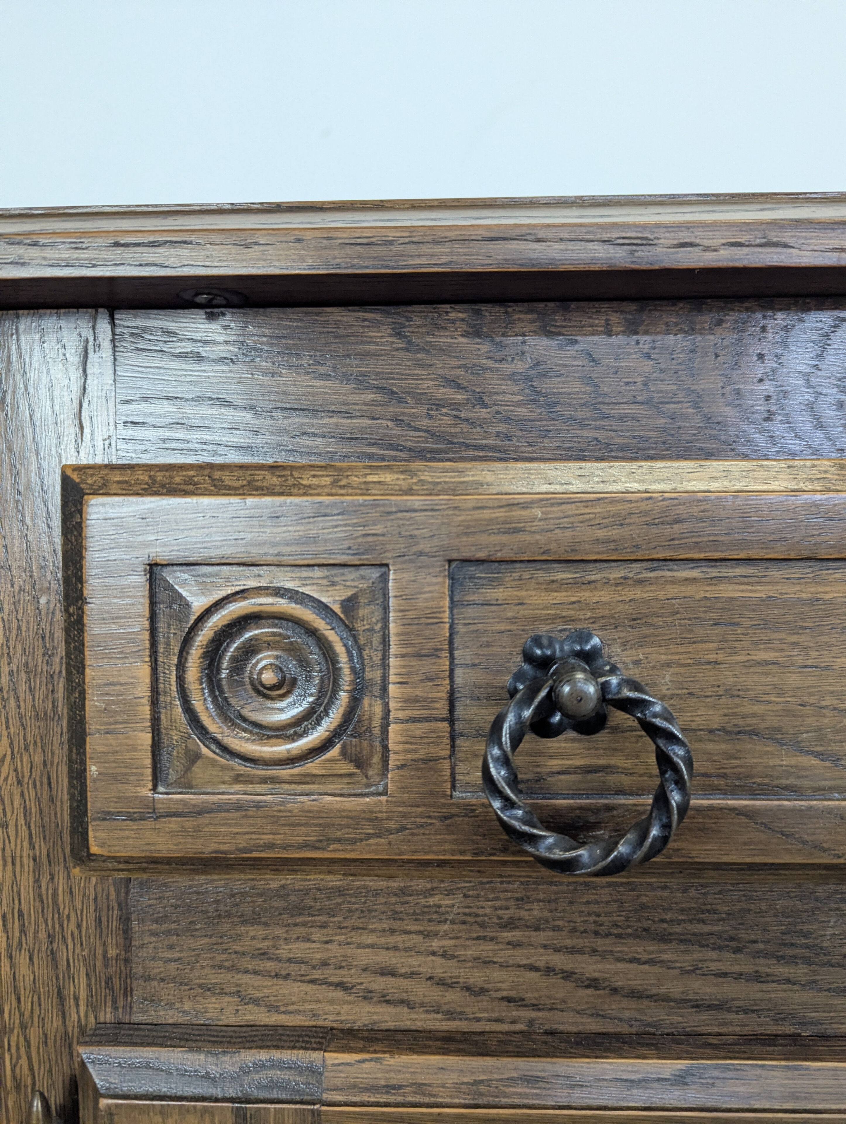 Brutalist sideboard in the spirit of Dudouyt.