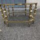 Vintage coffee table in bronze and smoked glass 70s