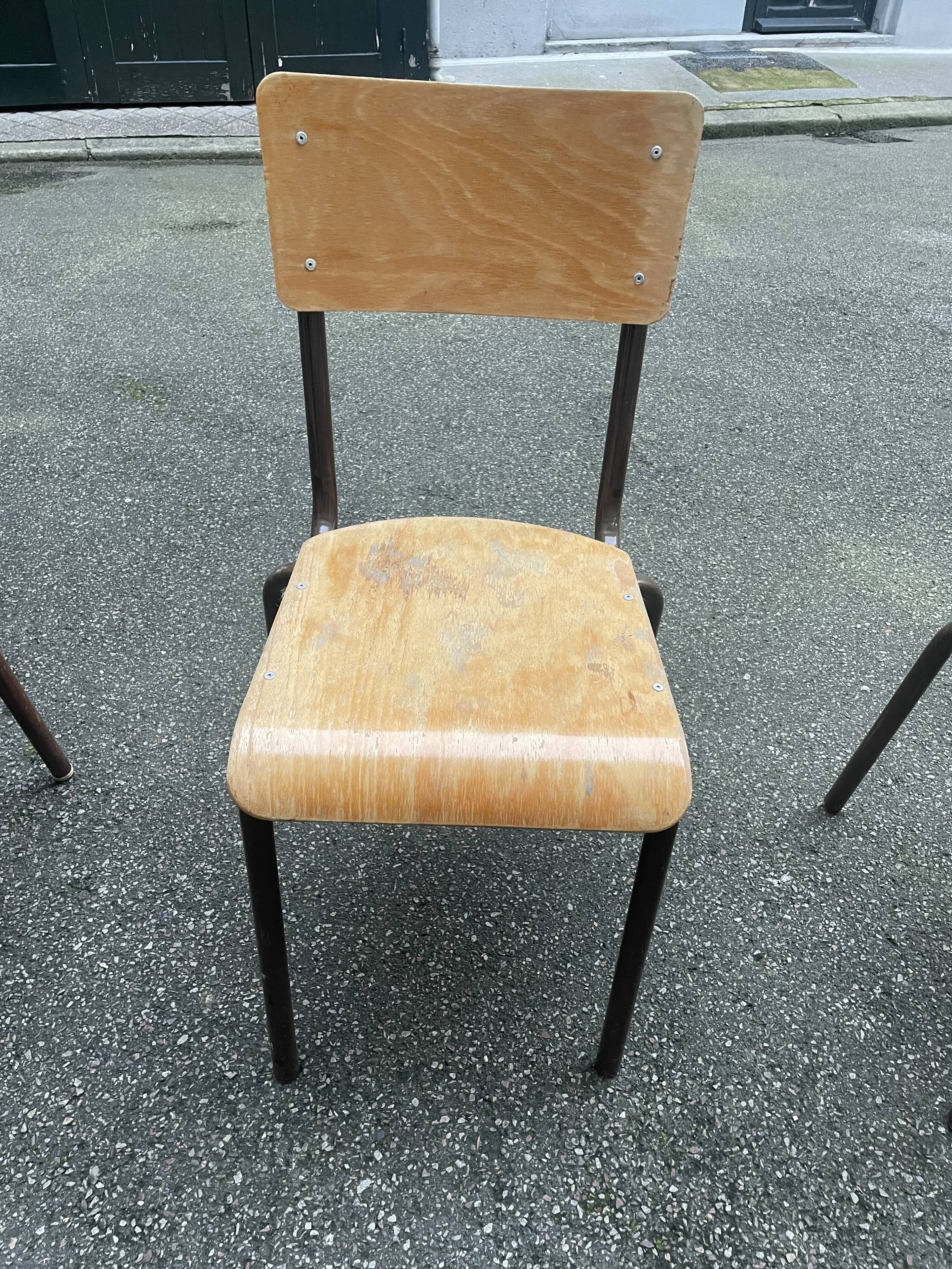 Set of 4 Mullca chairs - School chairs