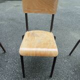 Set of 4 Mullca chairs - School chairs