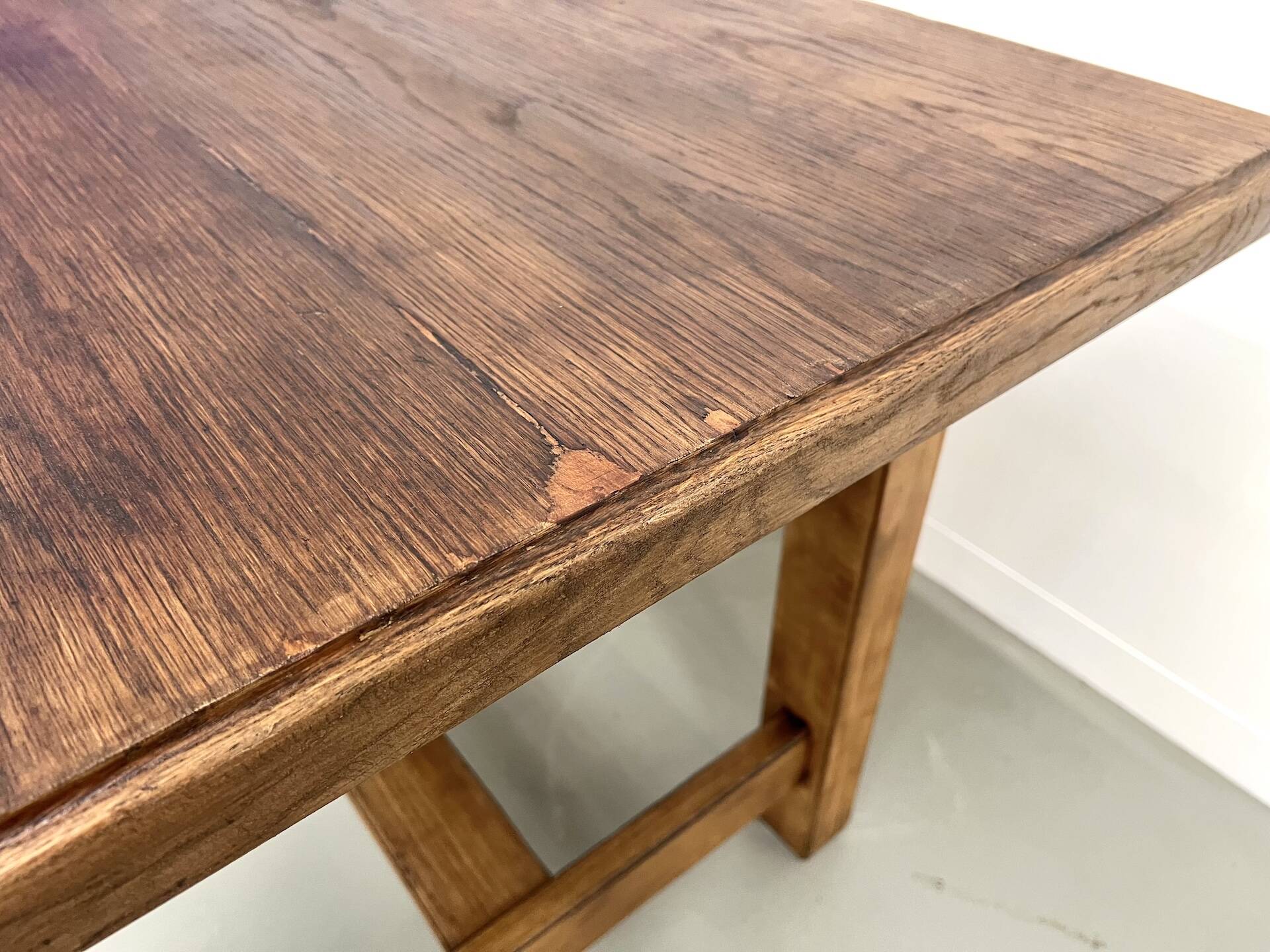 Table de ferme "campagne" en chêne