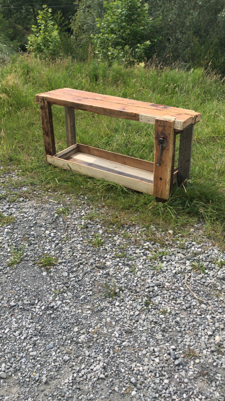 Solid wood workbench