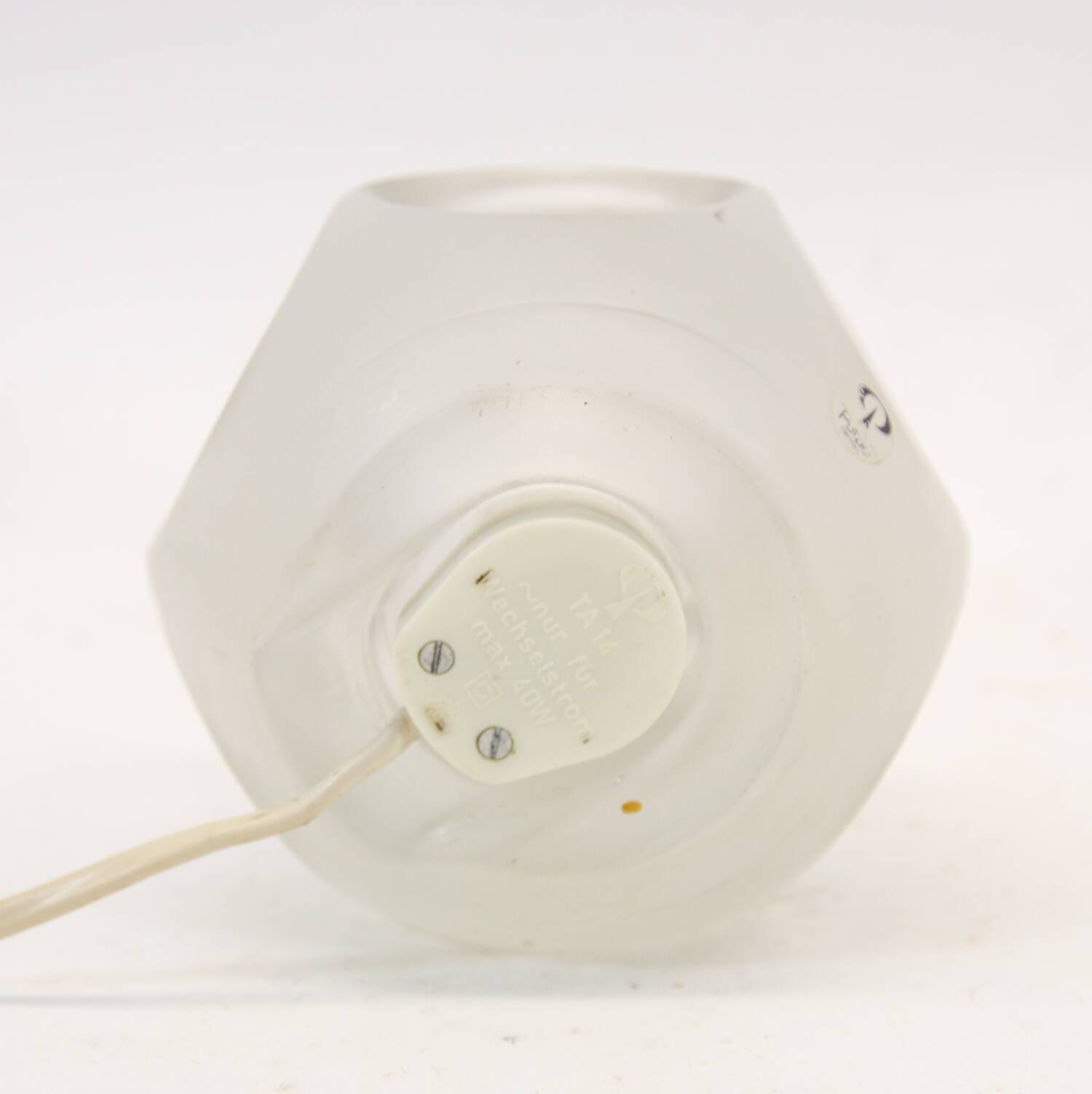 Peill & Putzler cube lamp | Frosted cystal glass | vintage 70's