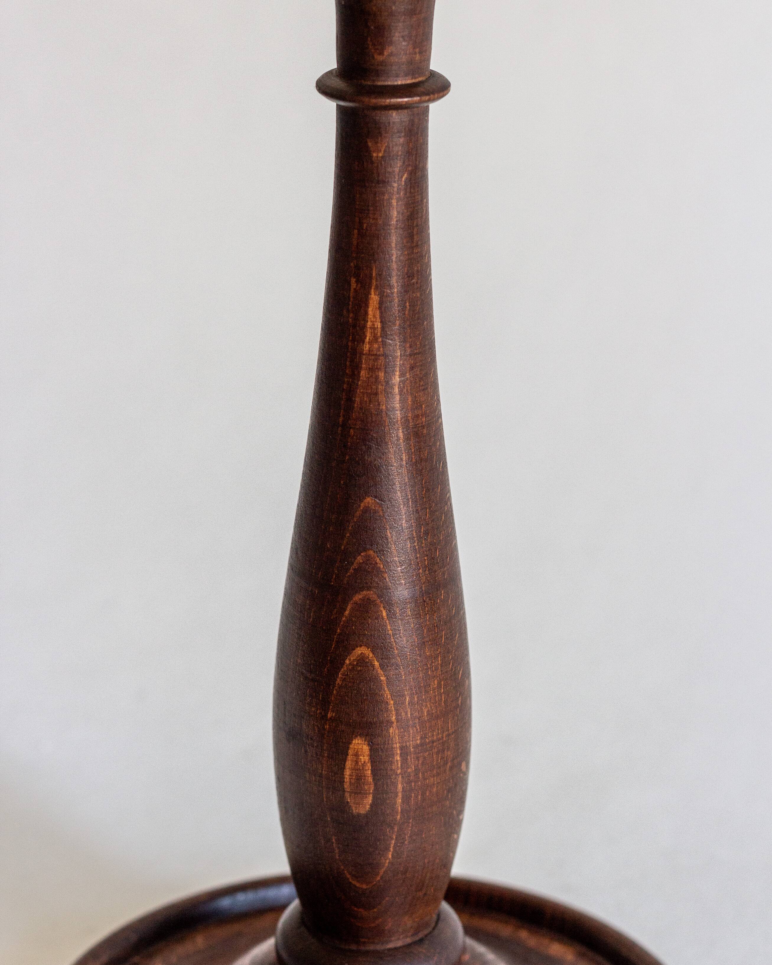 Wooden lamp base, 1930s/40s
