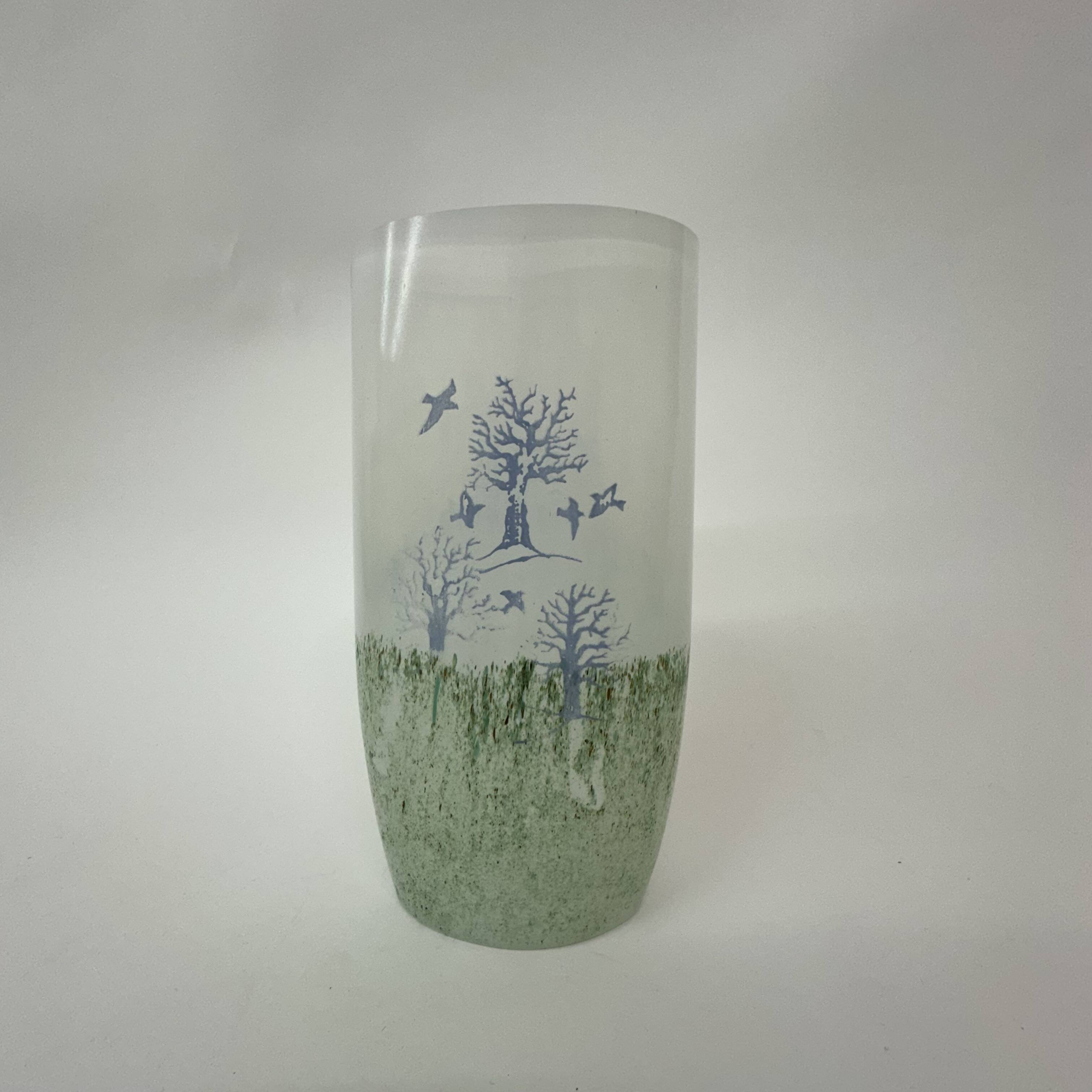 Kjell Engman pour le vase Kosta Boda 'Oktober', années 1990