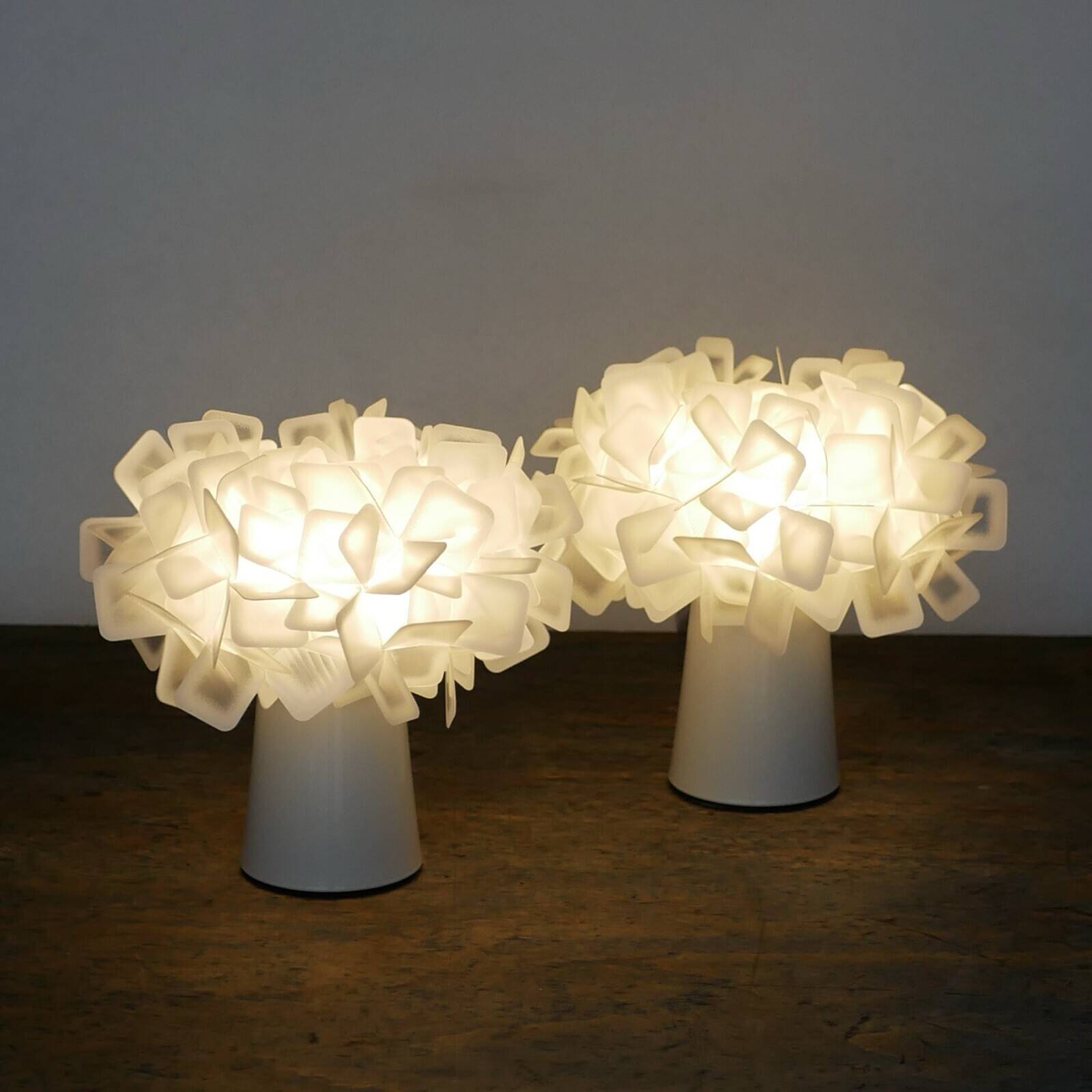 Two mint table lamps Slamp - Clizia Table - Modern design