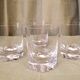 Suite of 4 glasses of daum crystal whisky model orval