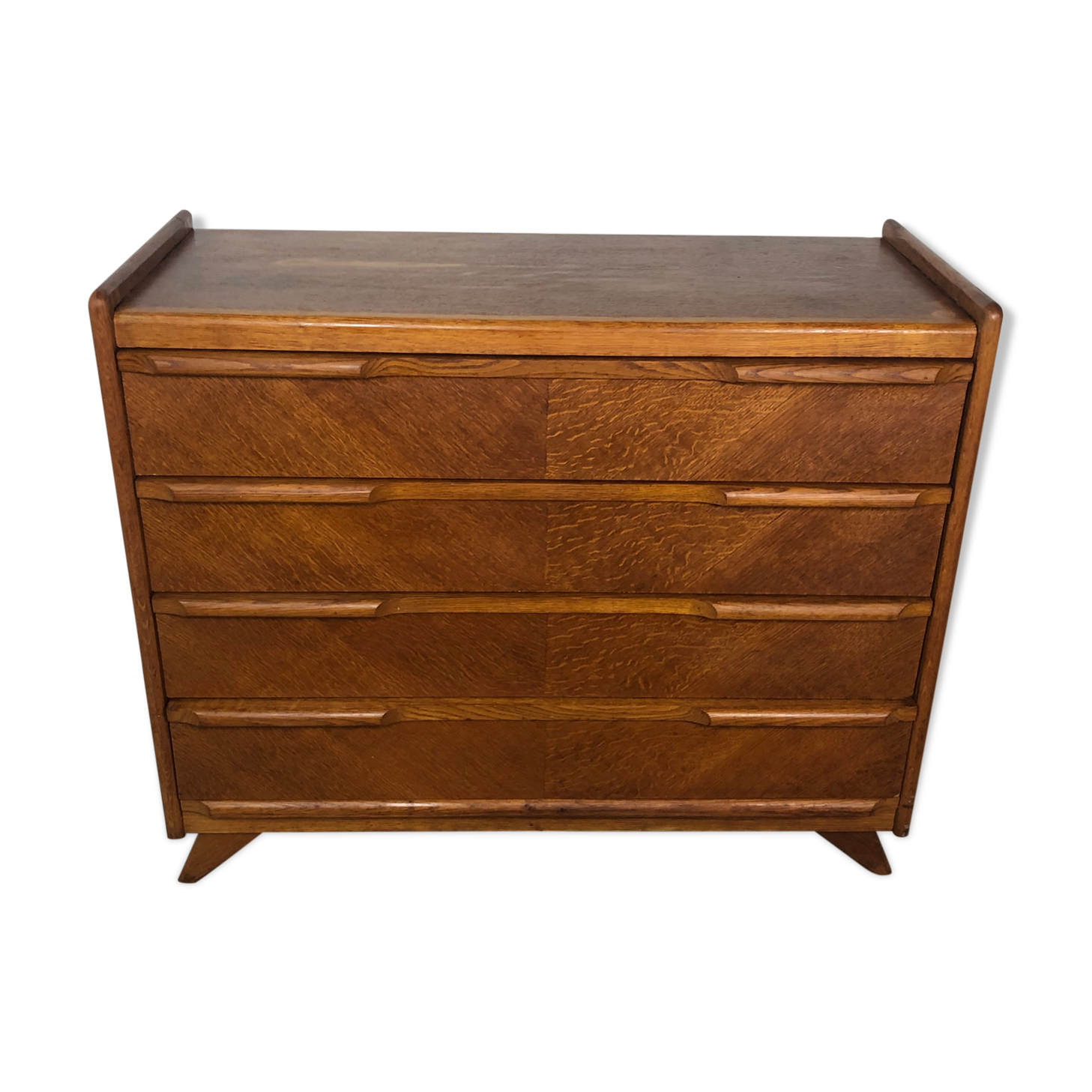 Commode scandinave vintage en teck et placage