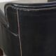Fauteuil en cuir noir