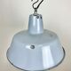 Industrial grey enamel factory pendant lamp, 1960s