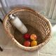 Panier en osier vintage