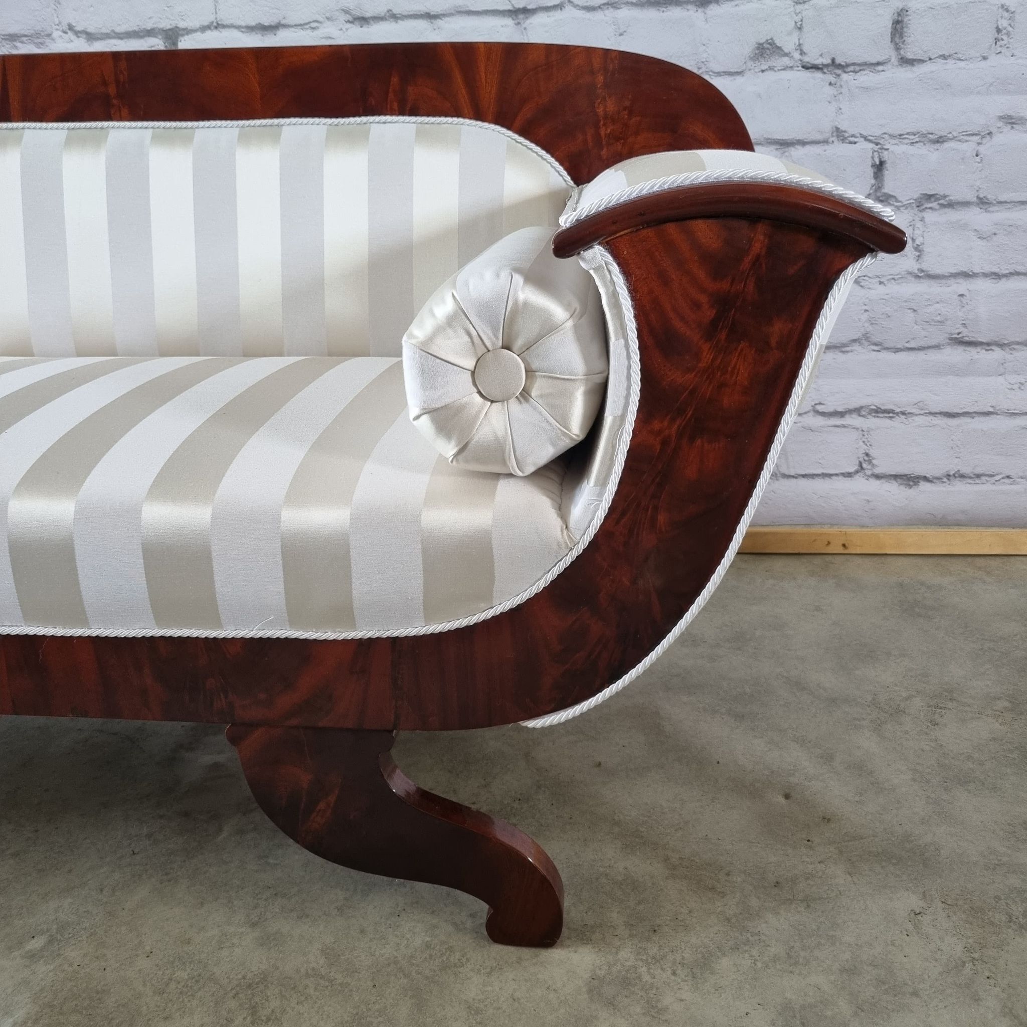 Biedermeier french sofa restored, reupholstered