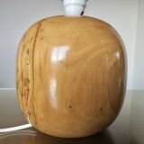 Elm lamp, French work, 70s-80s