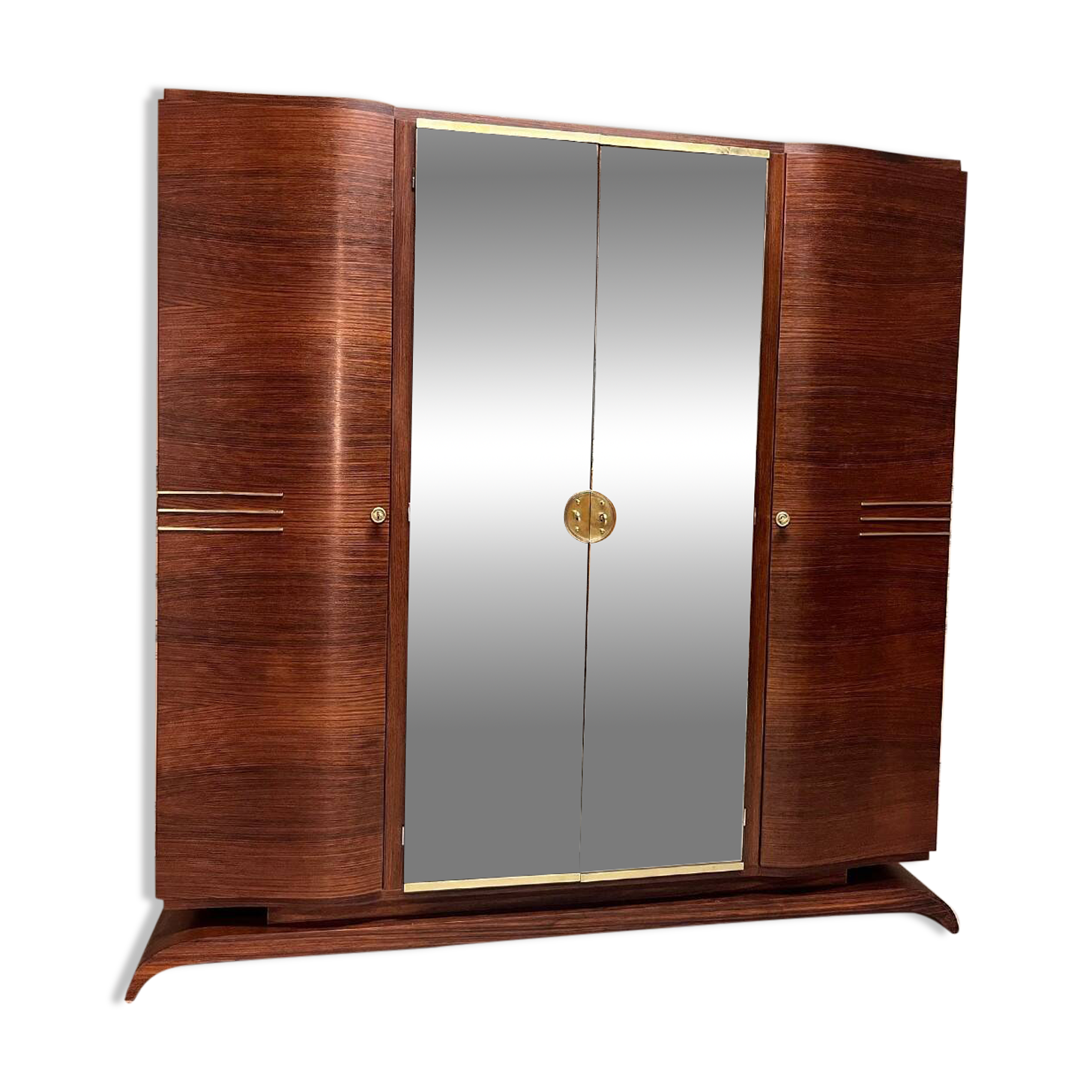 Art Deco wardrobe in rosewood