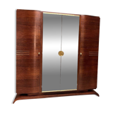 Art Deco wardrobe in rosewood