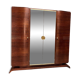 Art Deco wardrobe in rosewood