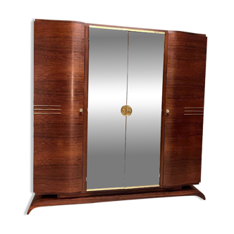 Art Deco wardrobe in rosewood