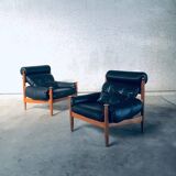 Scandinavian lounge chairs attributed to Eric Merthen for Ire Möbler, Sweden, 1960s, set of 2.