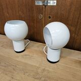 Pair of Italian design bedside lamps 1970 Valenti