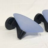 Pair of Lamiprogetti wall lights, Italy, 1980's