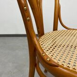 Curved wooden dining chair by Löbl Wieisskirchen