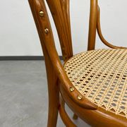 Curved wooden dining chair by Löbl Wieisskirchen