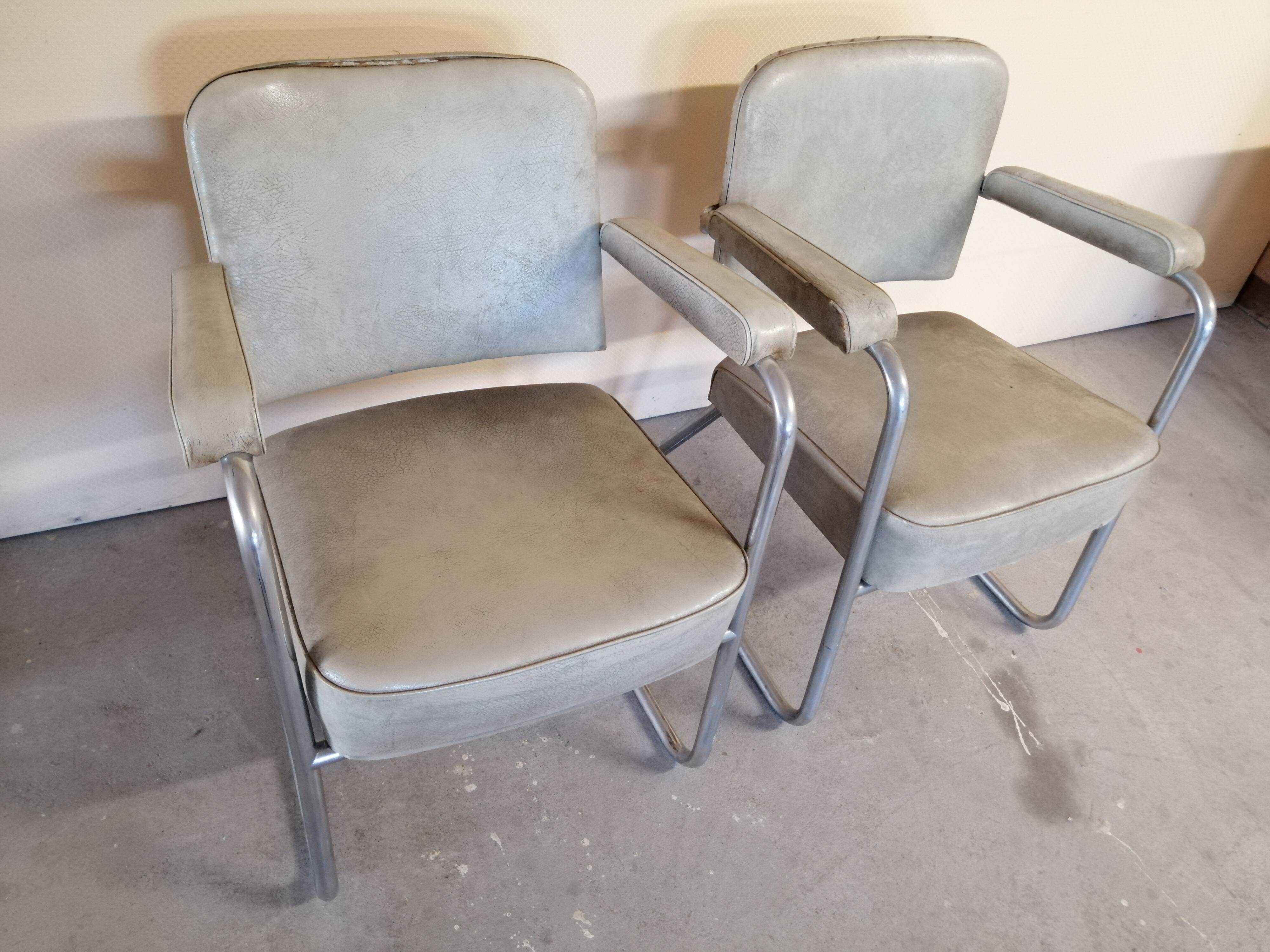 Pair of office chairs 60s