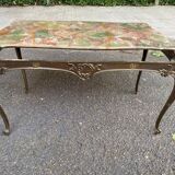 Louis XV gilt bronze and onyx coffee table