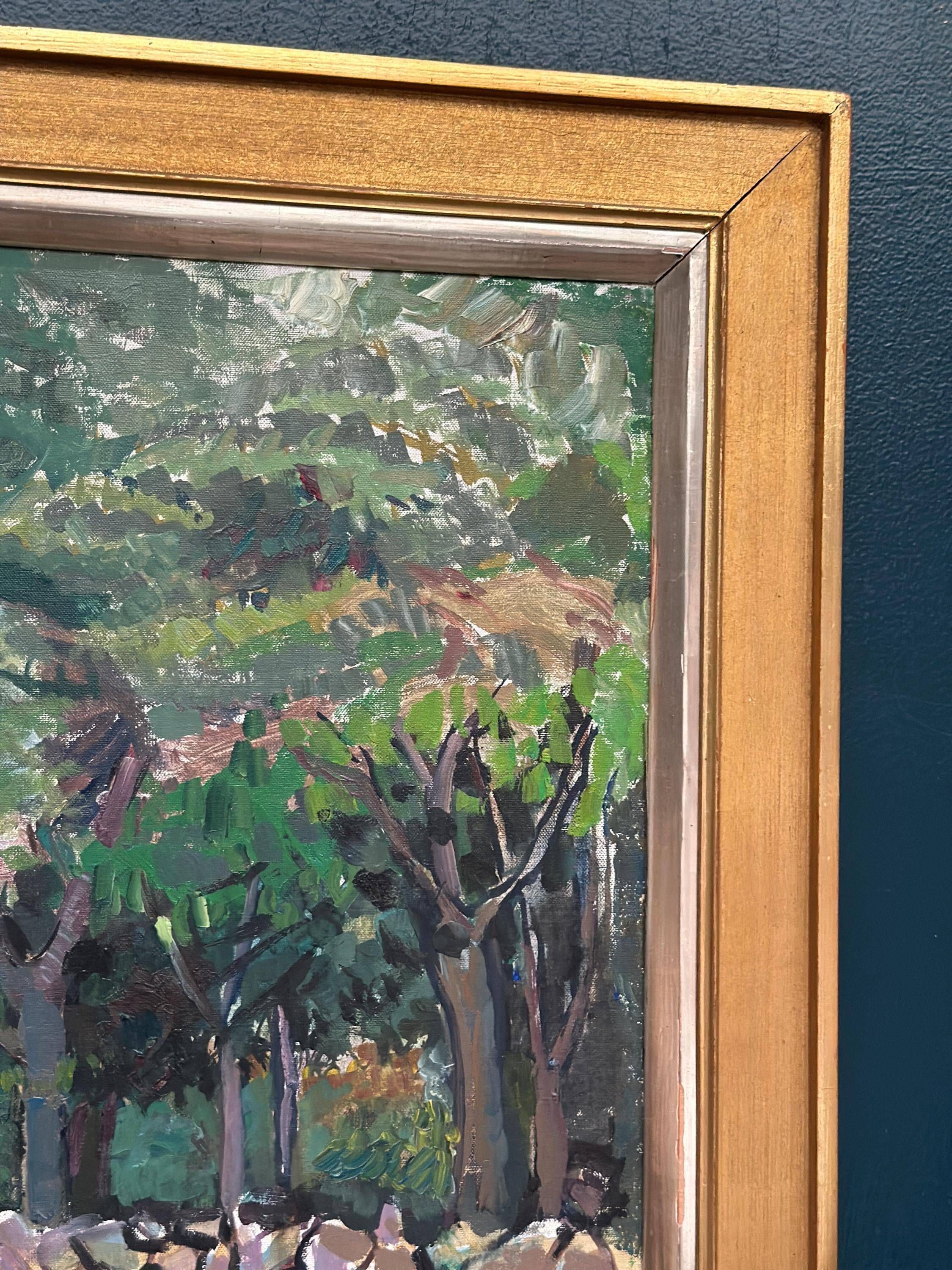 Large Original Swedish Oil on Canvas – “Stenmuren, from Grönet, Brantevik”