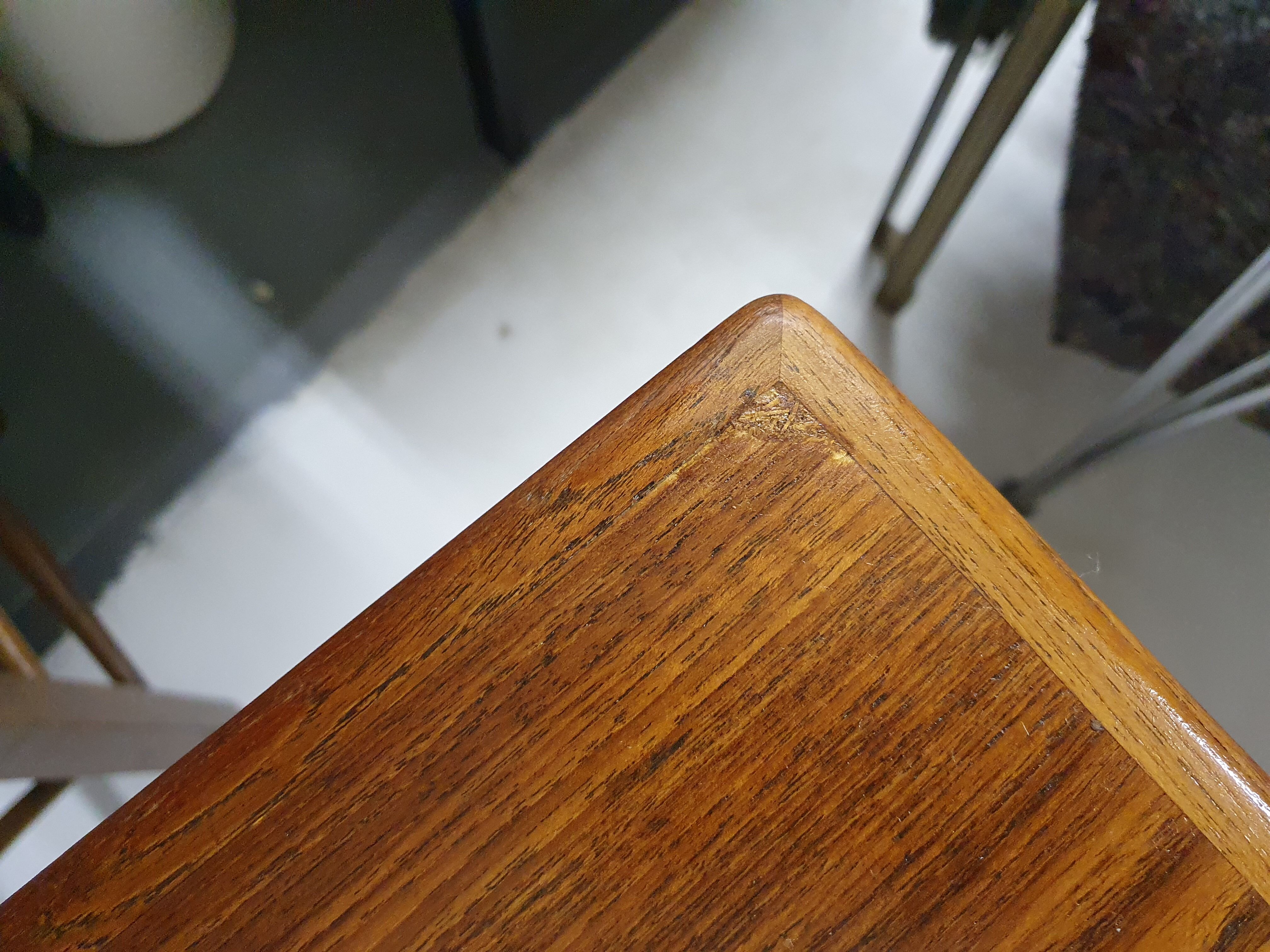 Teak extendable dining table, The Netherlands 1960's