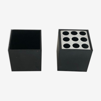 Cubo Office Set by Bruno Munari, Danese Milano Edition, Italy