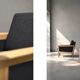 Vintage Mid-Century Danish Modern Oak & Felt Lounge Chairs, 1960s, Set of 2