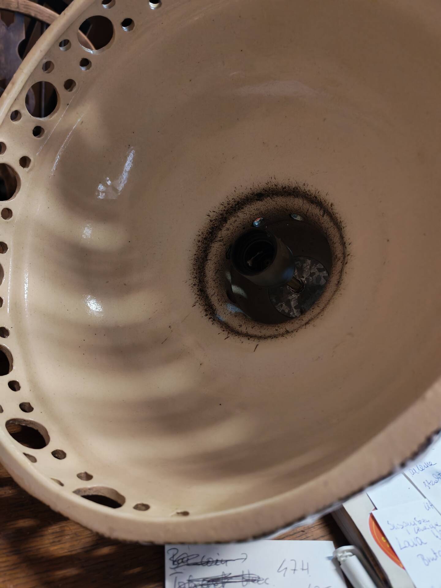 Suspension UFO Fat Lava in ceramic Germany 1960
