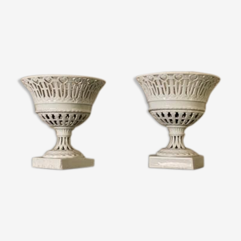 Pair of open porcelain cups