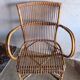 Vintage rattan armchair