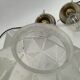 Paire de suspensions art déco en verre