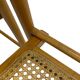 Set of four vintage folding chairs with webbing and wood 1970s