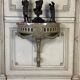 Carved Wood Wall Console, Green Shades of Patina, 18th Century