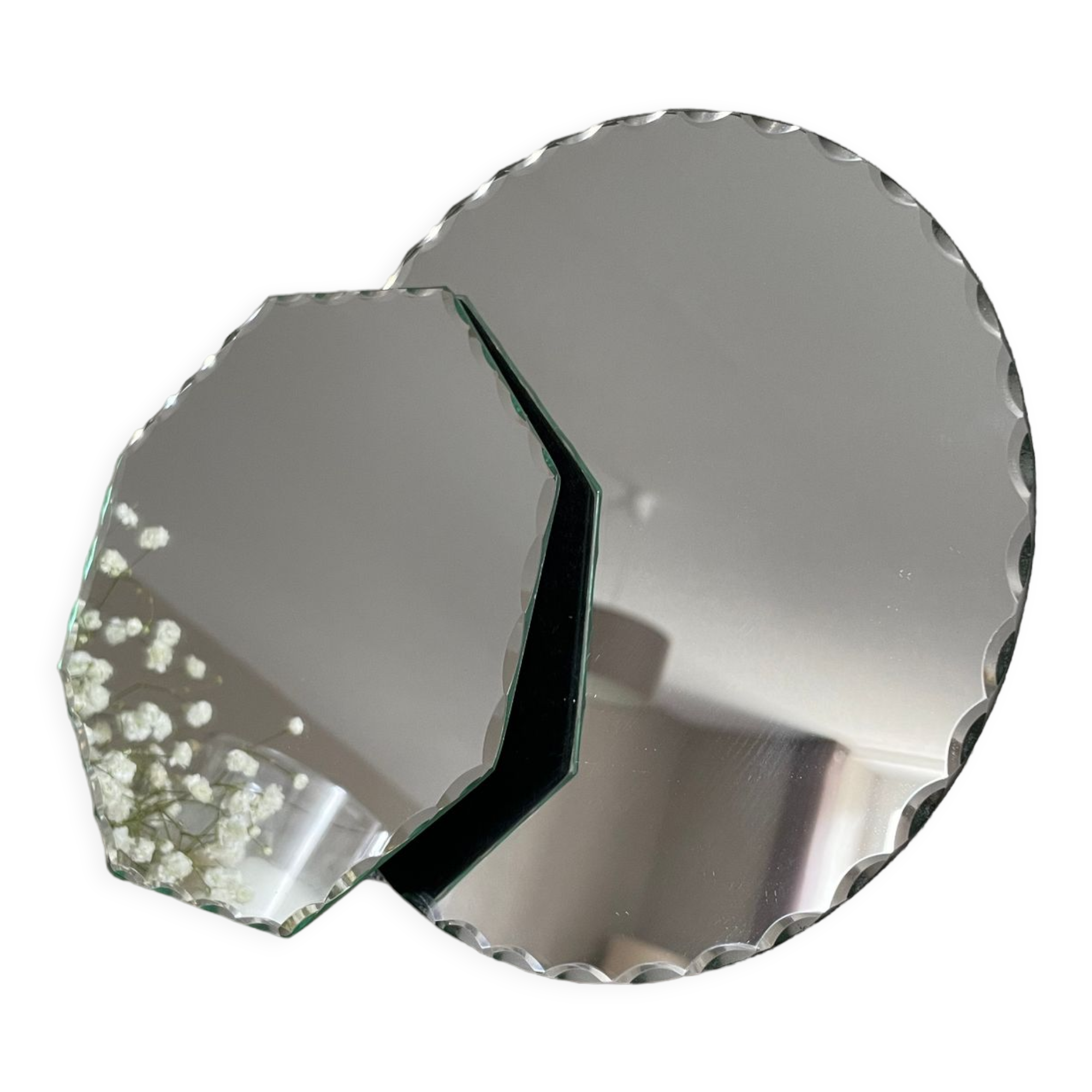 Miroirs biseautés rond et octogonal