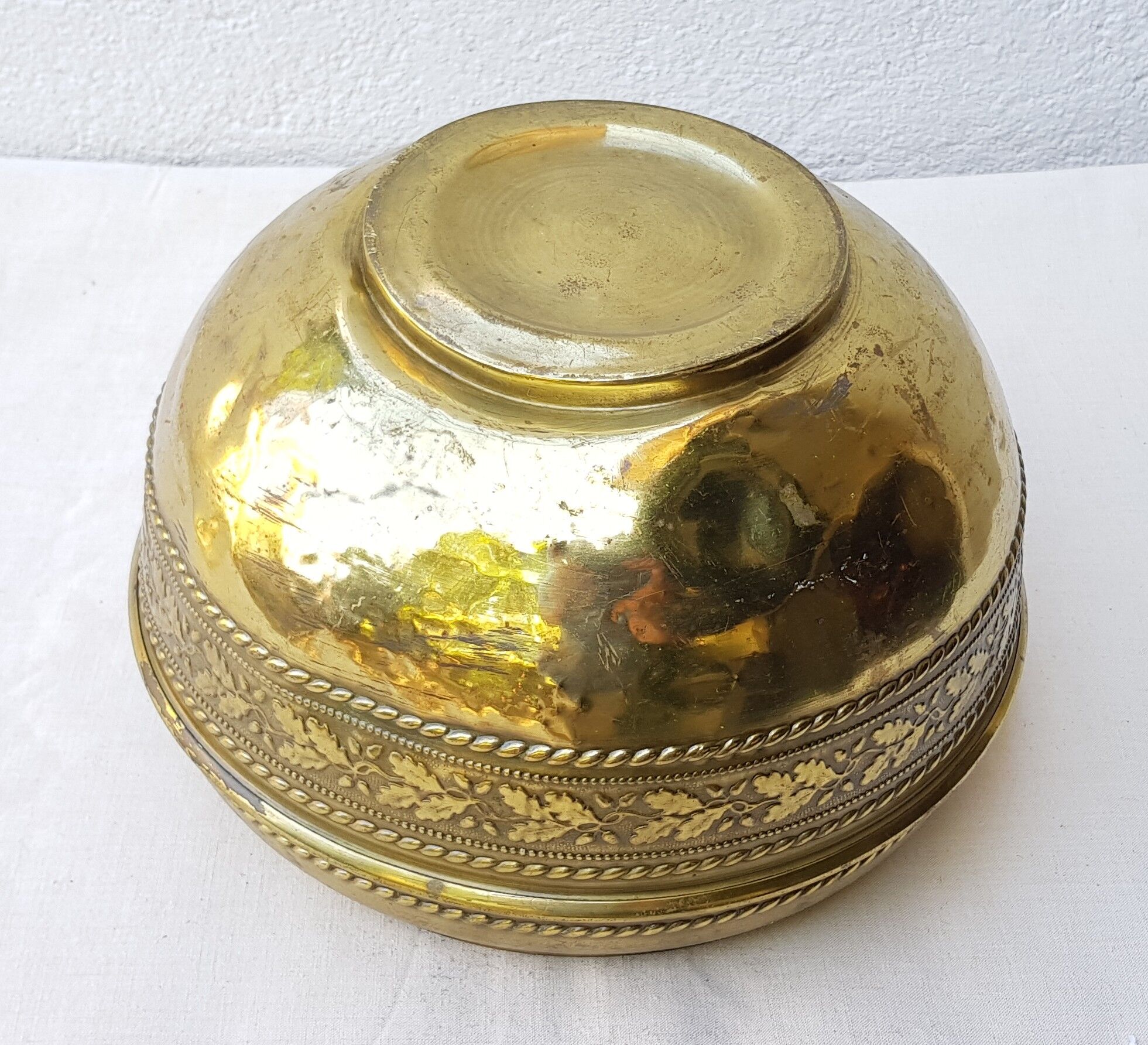 Brass pot cover