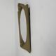 Oval gold mirror with faceted edge, 1950s