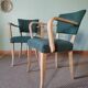 Green Art Deco bridge armchairs
