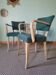 Fauteuils bridge art deco verts