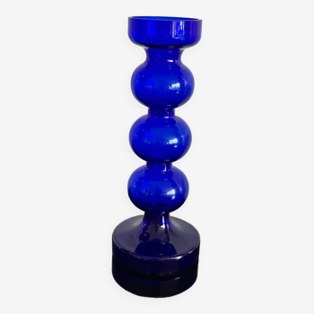 Vintage cobalt blue glass vase