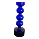 Vase vintage en verre bleu cobalt
