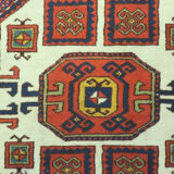 Antique Kazak Karachopf rug with geometrical design, 1920-1930