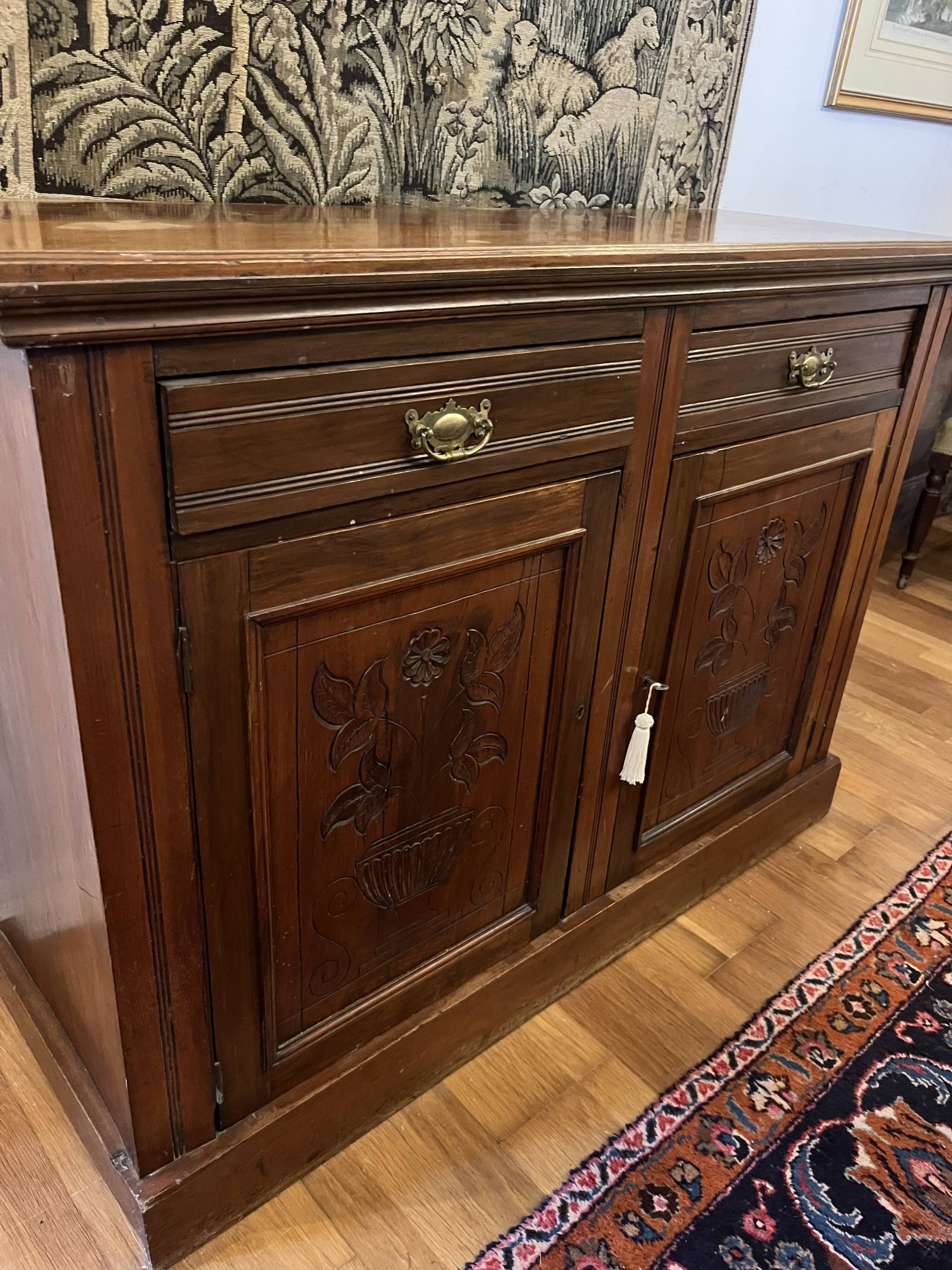 Vintage solid wood sideboard