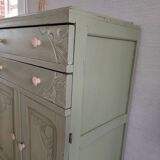 Khaki green Art Deco dresser