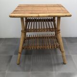 Audoux Minet bamboo rattan coffee table